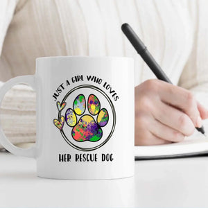 Customized American Cocker Spaniel Mug With Custom Photo & Name -  Just A Girl Who Loves - 89Prints