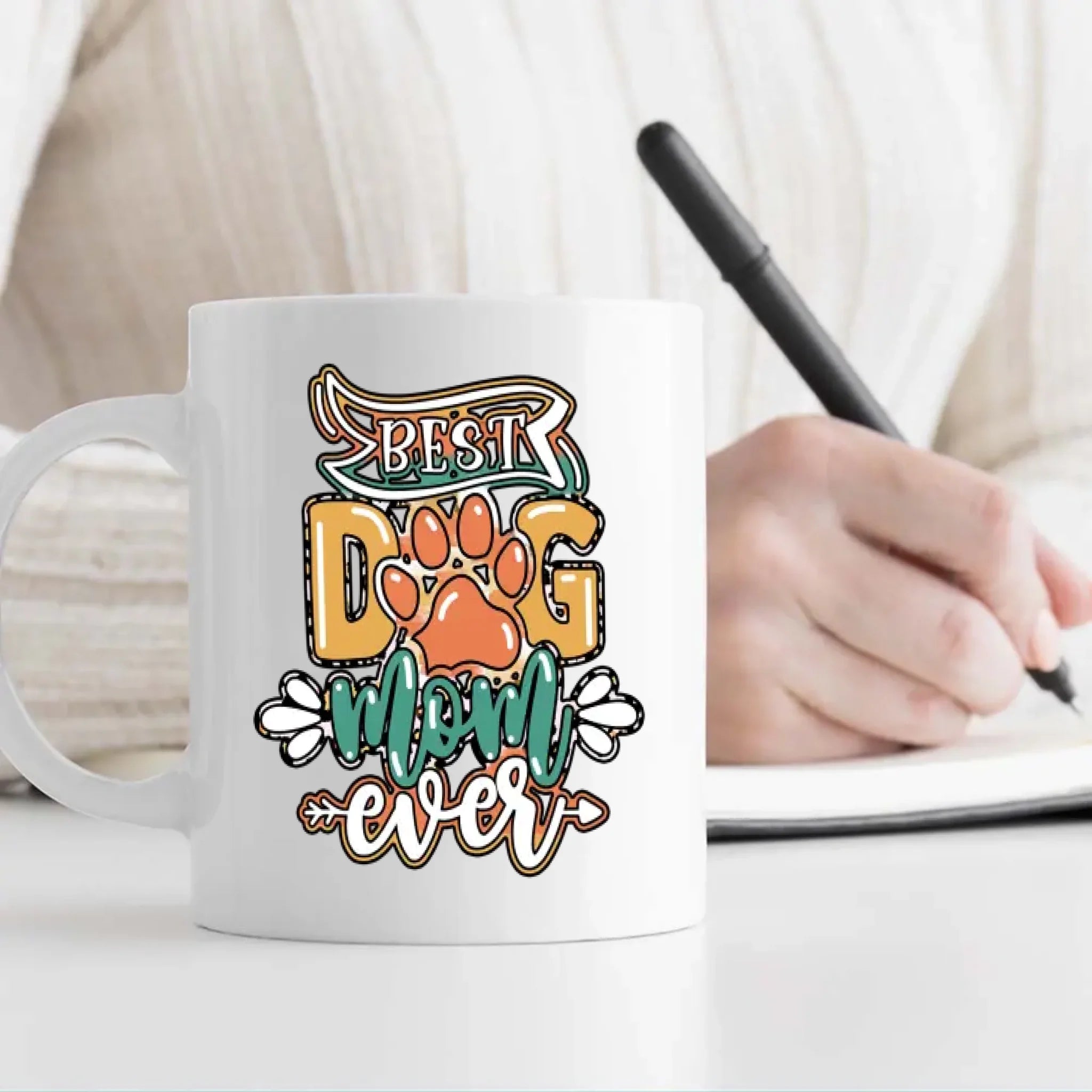 Personalized Pug Mug – Best Dog Mom Ever With Upload a Photo & Name for Personalization - 89Prints