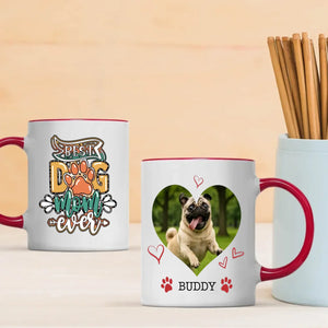 Personalized Pug Mug – Best Dog Mom Ever With Upload a Photo & Name for Personalization - 89Prints