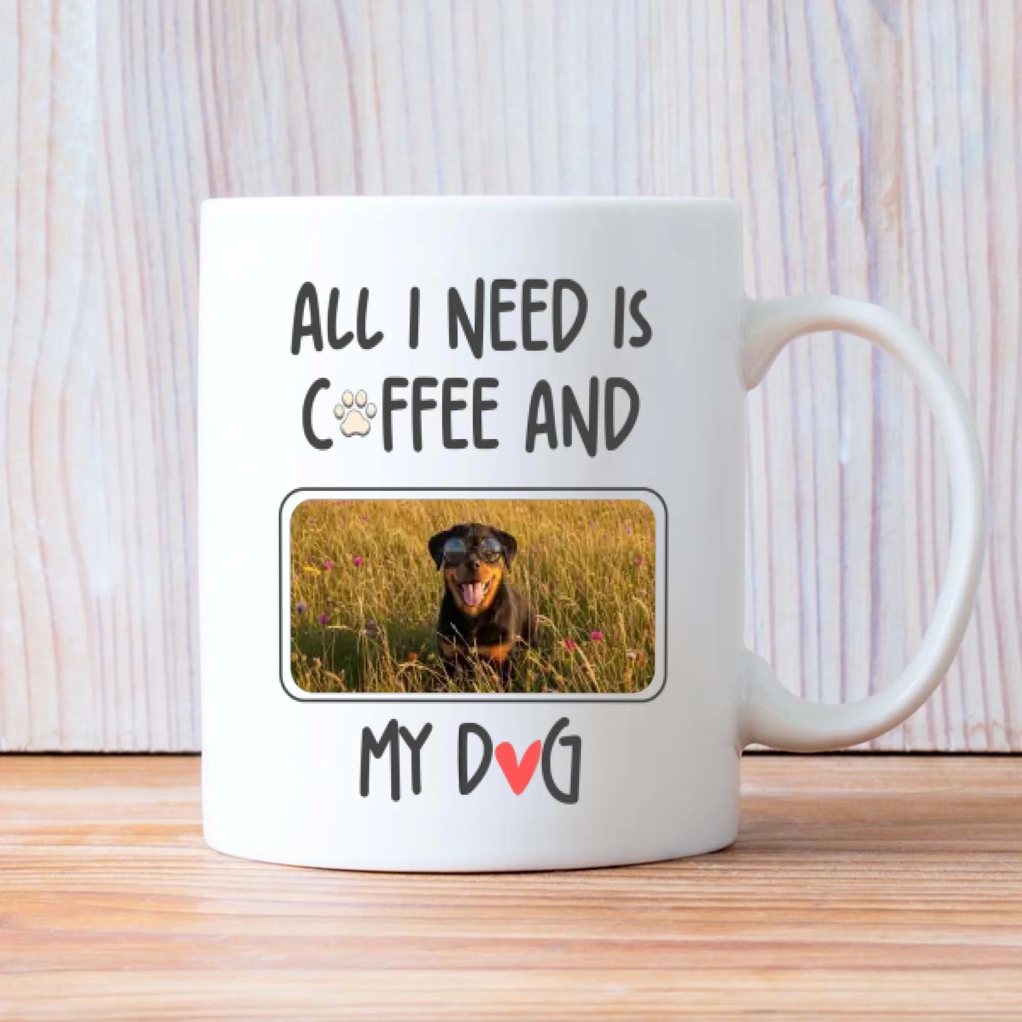 Customized Rottweiler Mug - Pet Groomer Life With Custom Photo for Personalization - 89Prints