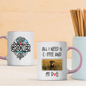 Customized Rottweiler Mug - Pet Groomer Life With Custom Photo for Personalization - 89Prints