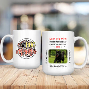 Personalized Newfoundland Mug - Dear Dog Mom - Custom Photo & Name - 89Prints