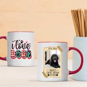 Personalized Newfoundland Mug - Customize Photo And Name Gift - I Love Dogs - 89Prints