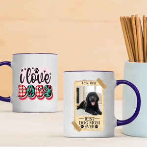 Personalized Newfoundland Mug - Customize Photo And Name Gift - I Love Dogs - 89Prints