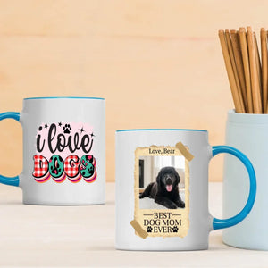 Personalized Newfoundland Mug - Customize Photo And Name Gift - I Love Dogs - 89Prints