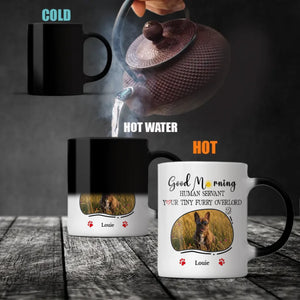 Personalized French Bulldog Mug With Custom Upload Photo And Name - Peace Love Rescue - 89Prints