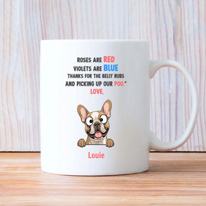 Custom French Bulldog Unique Mug - Personalize With The Quote 'Crazy Dog Lady' And Dog Clipart - 89Prints