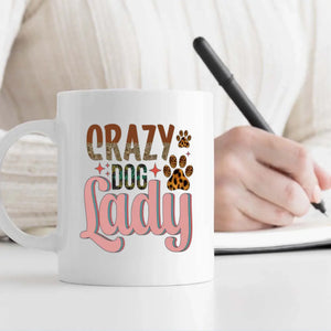 Custom French Bulldog Unique Mug - Personalize With The Quote 'Crazy Dog Lady' And Dog Clipart - 89Prints