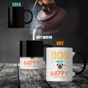 Personalized Pug Mug - 'Dog Make Me Happy' And Dog Clipart - 89Prints