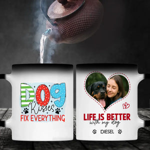 Custom Rottweiler Mug With Name & Photo – Life Is Better With My Dog - 89Prints