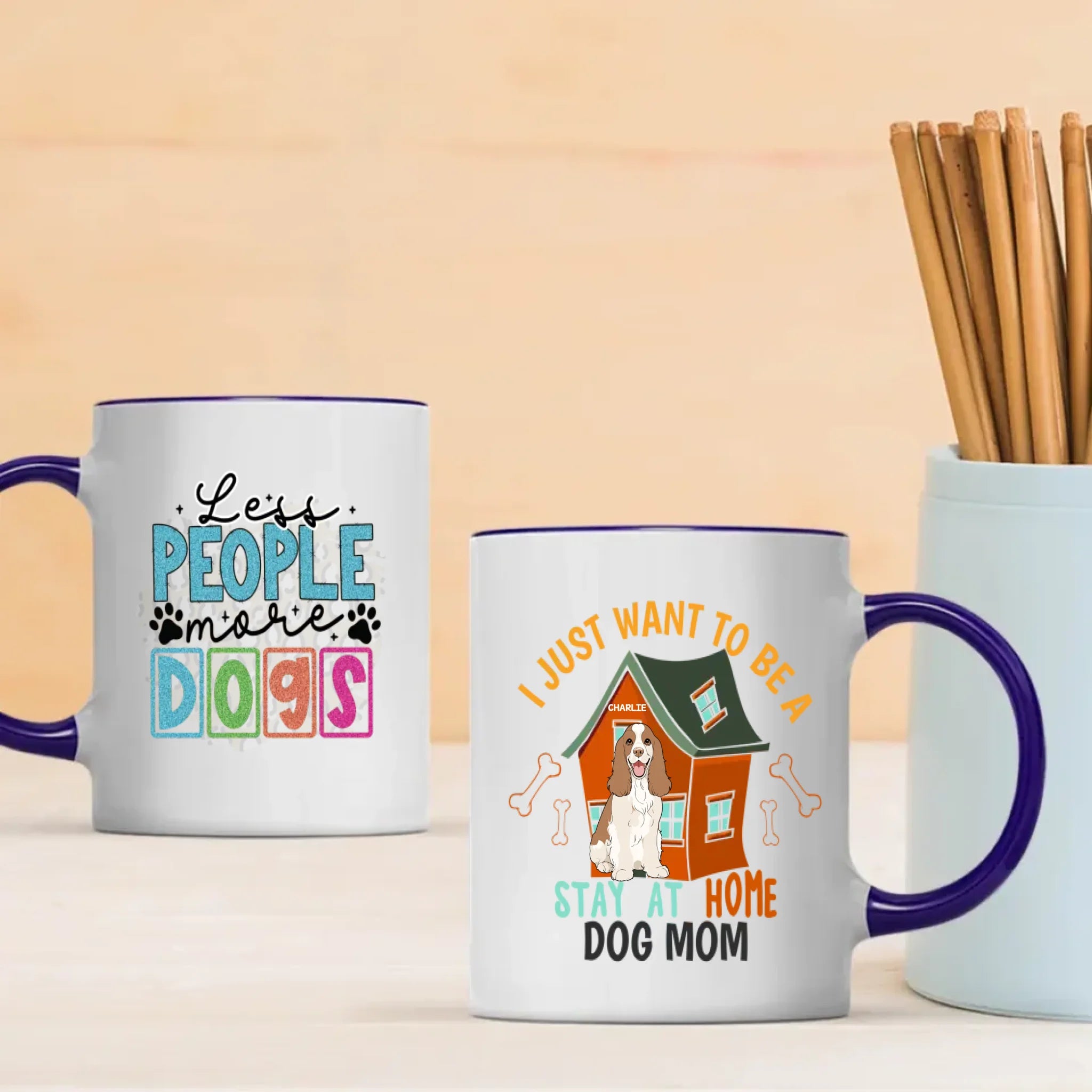 Personalized Dog Mom Mugs. Unique 