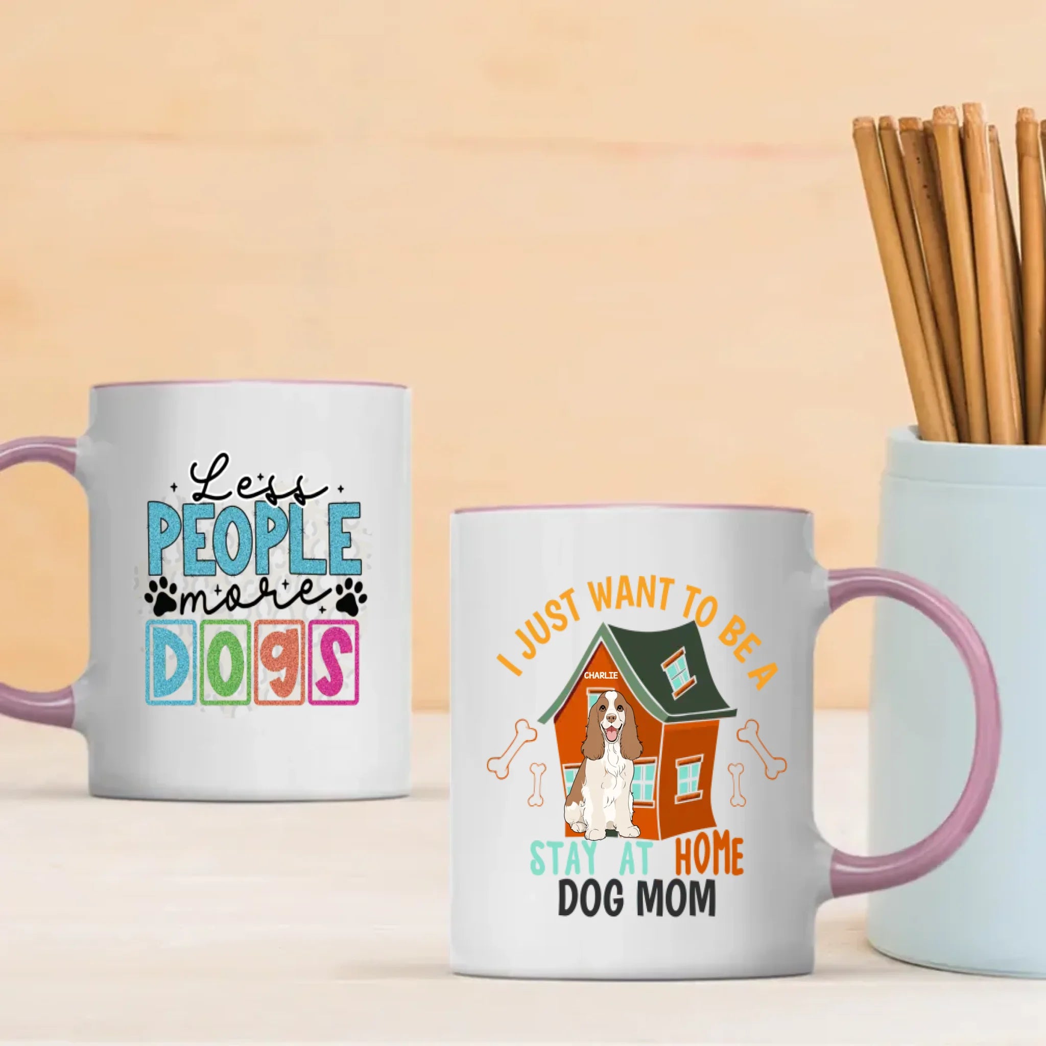 Personalized Dog Mom Mugs. Unique 