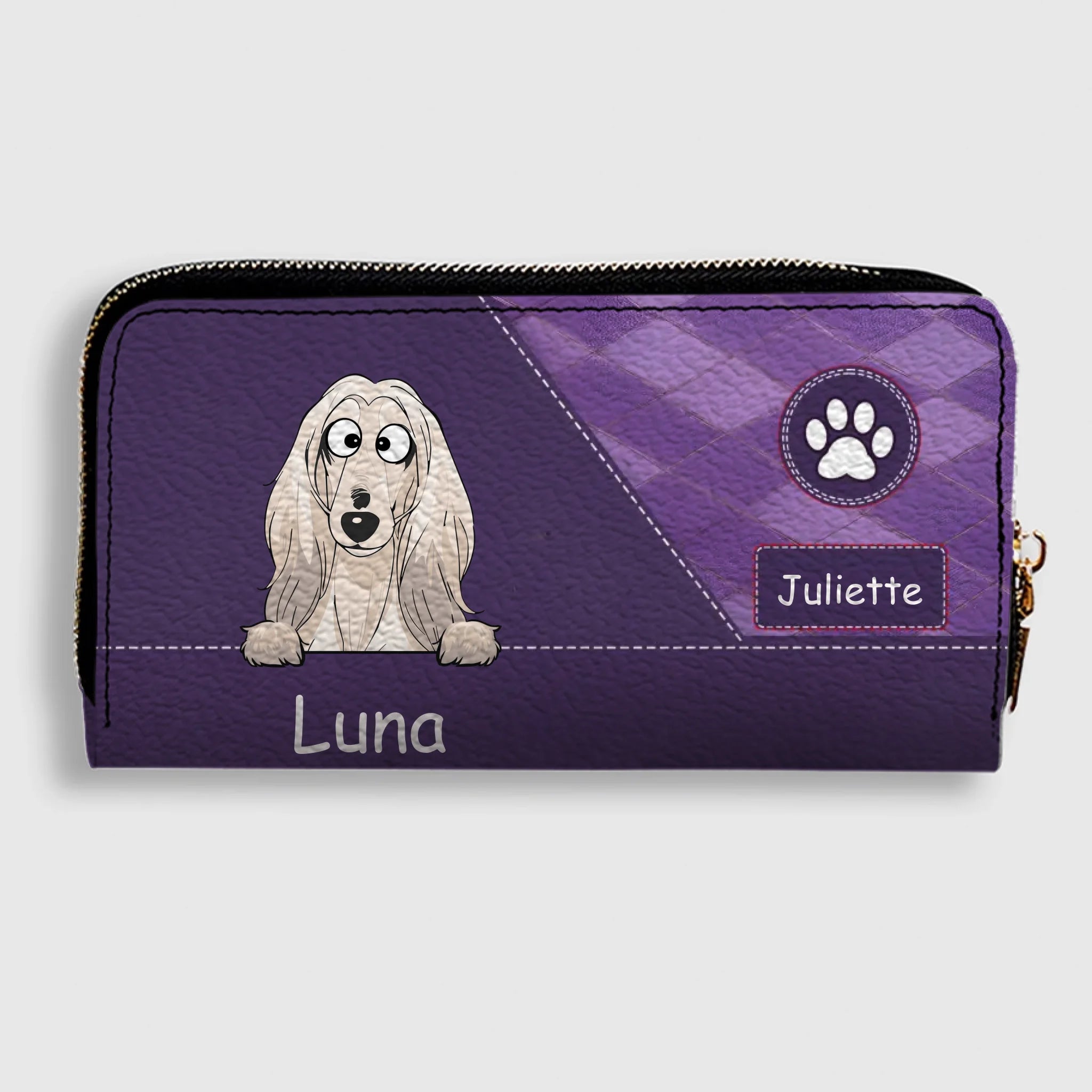 Personalized Any Number of Dogs Wallet - Custom Pet 89Prints