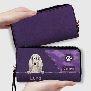 Personalized Any Number of Dogs Wallet - Custom Pet 89Prints