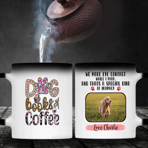 Customized American Cocker Spaniel Mug With Photo - Dog, Books & Coffee - Personalize Your Pet Mug - 89Prints