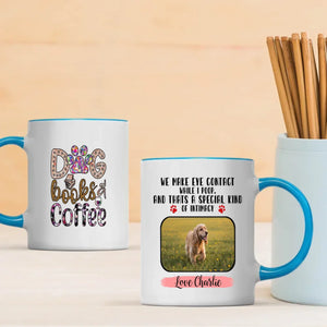 Customized American Cocker Spaniel Mug With Photo - Dog, Books & Coffee - Personalize Your Pet Mug - 89Prints