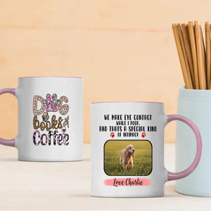 Customized American Cocker Spaniel Mug With Photo - Dog, Books & Coffee - Personalize Your Pet Mug - 89Prints