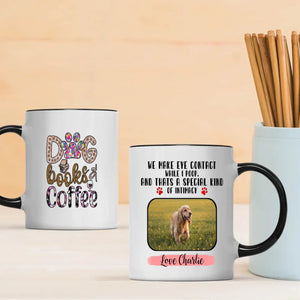 Customized American Cocker Spaniel Mug With Photo - Dog, Books & Coffee - Personalize Your Pet Mug - 89Prints
