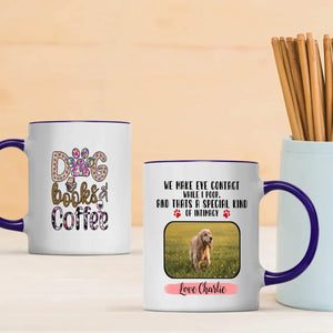 Customized American Cocker Spaniel Mug With Photo - Dog, Books & Coffee - Personalize Your Pet Mug - 89Prints