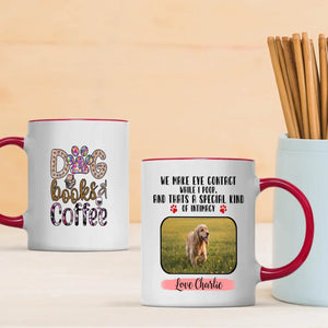 Customized American Cocker Spaniel Mug With Photo - Dog, Books & Coffee - Personalize Your Pet Mug - 89Prints