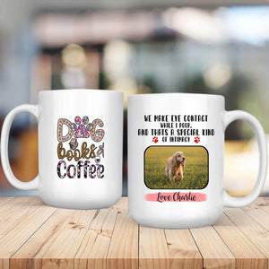Customized American Cocker Spaniel Mug With Photo - Dog, Books & Coffee - Personalize Your Pet Mug - 89Prints