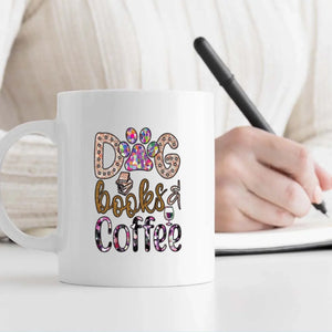 Customized American Cocker Spaniel Mug With Photo - Dog, Books & Coffee - Personalize Your Pet Mug - 89Prints