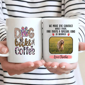 Customized American Cocker Spaniel Mug With Photo - Dog, Books & Coffee - Personalize Your Pet Mug - 89Prints