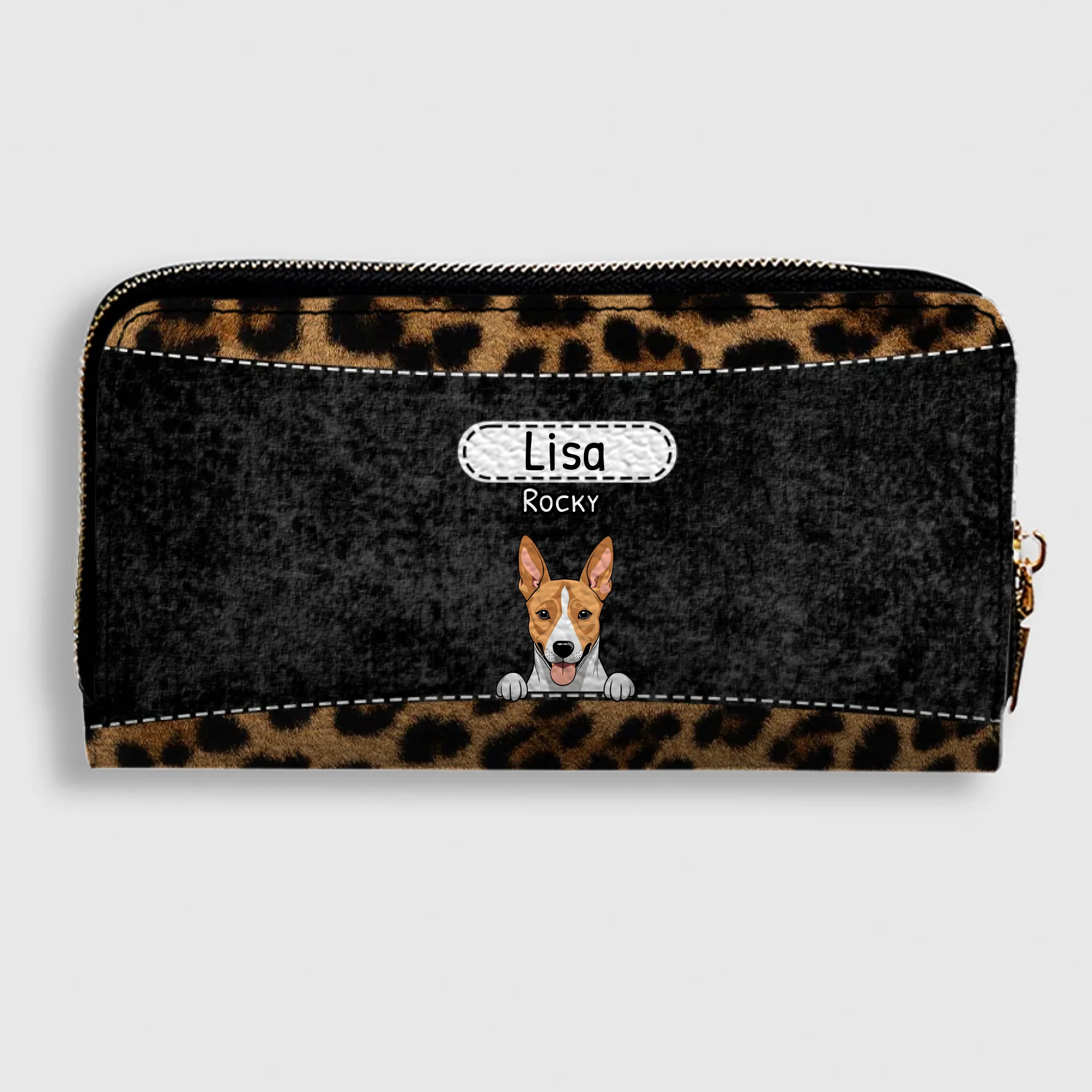 Leopard Print Pet Wallet - Personalized Pet Wallet | 89Prints