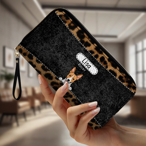 Leopard Print Pet Wallet - Personalized Pet Wallet | 89Prints