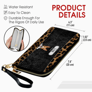 Leopard Print Pet Wallet - Personalized Pet Wallet | 89Prints