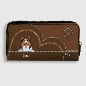 Vintage Style Custom Pet Wallet – Personalized Dog & Cat Art | 89Prints