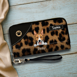 Leopard Print Wallet for Pet Lovers - Trendy Custom Artwork for Her - 89Prints