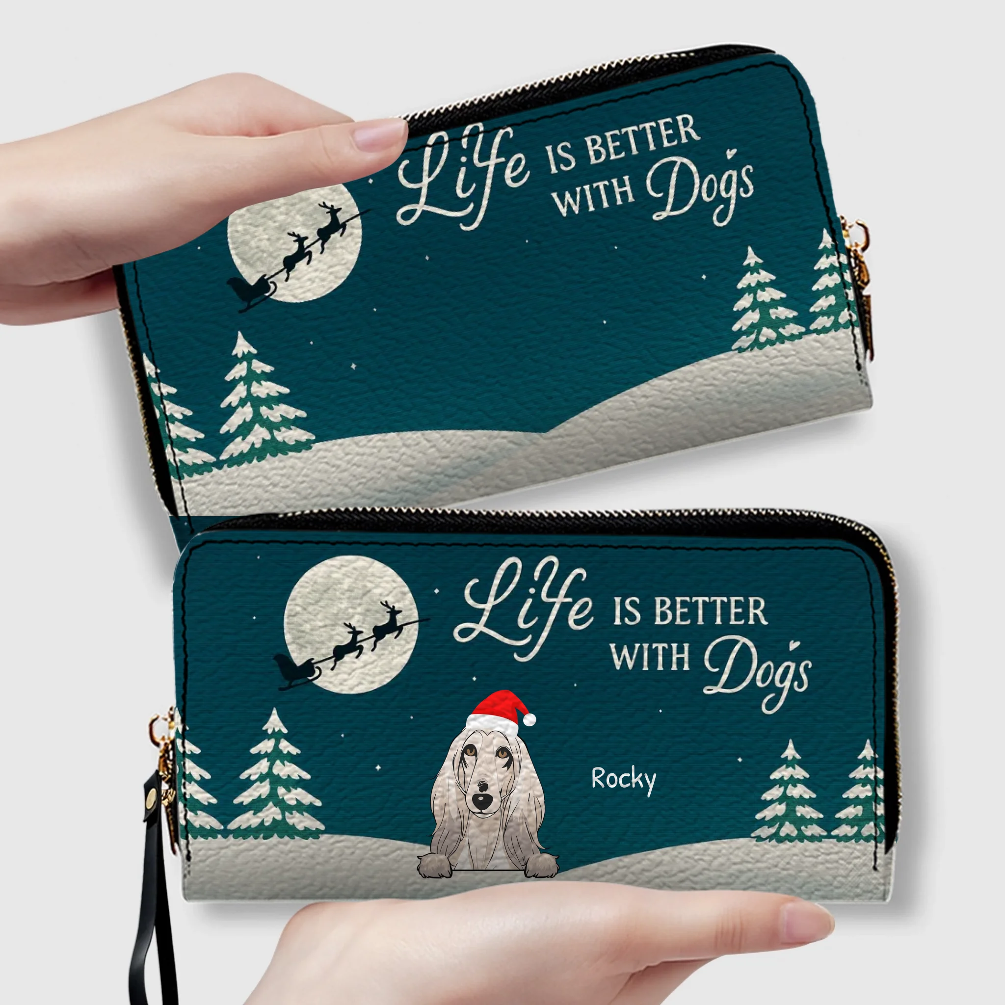 Christmas Gift Leather Wallet for Him/Her – Personalized 