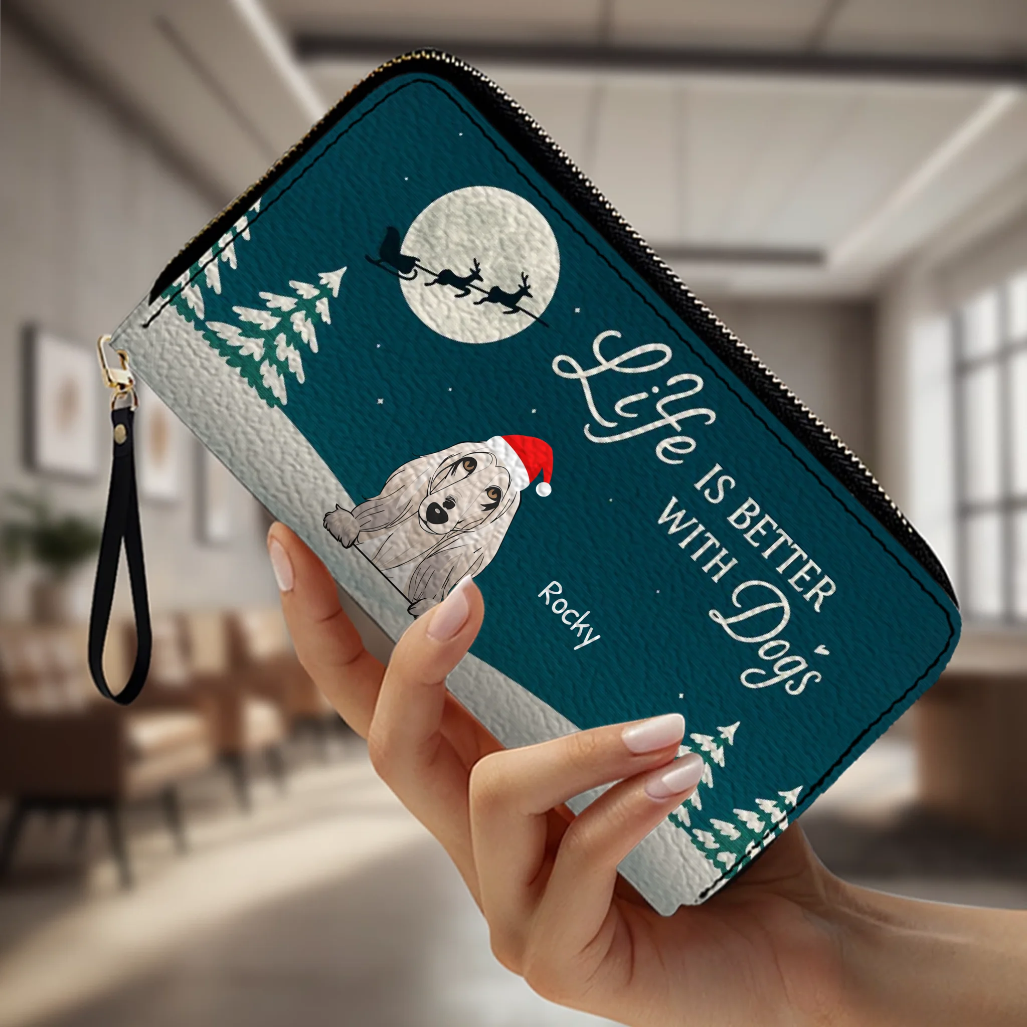 Christmas Gift Leather Wallet for Him/Her – Personalized 