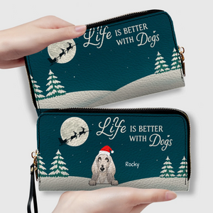 Christmas Gift Leather Wallet for Him/Her – Personalized 