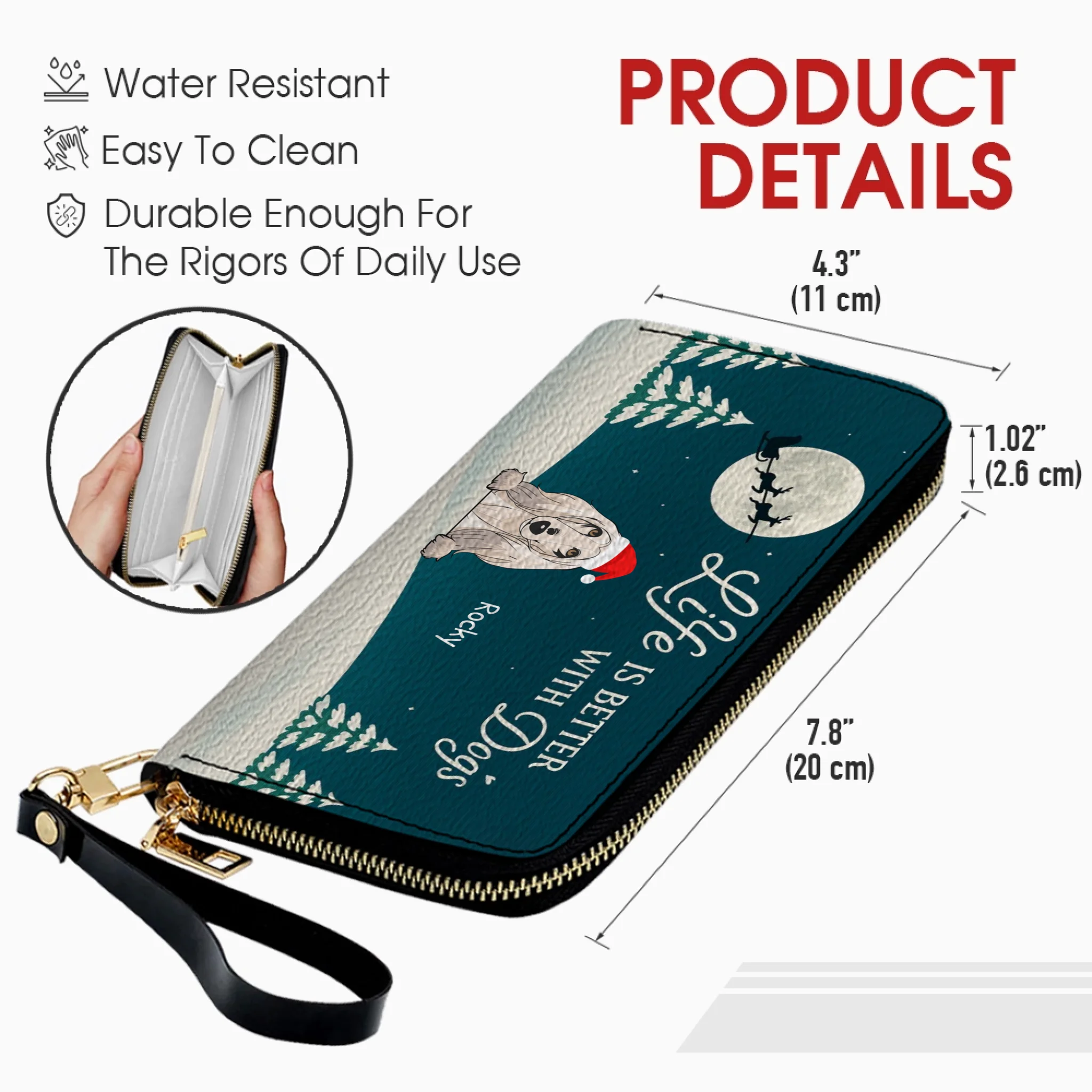 Christmas Gift Leather Wallet for Him/Her – Personalized 