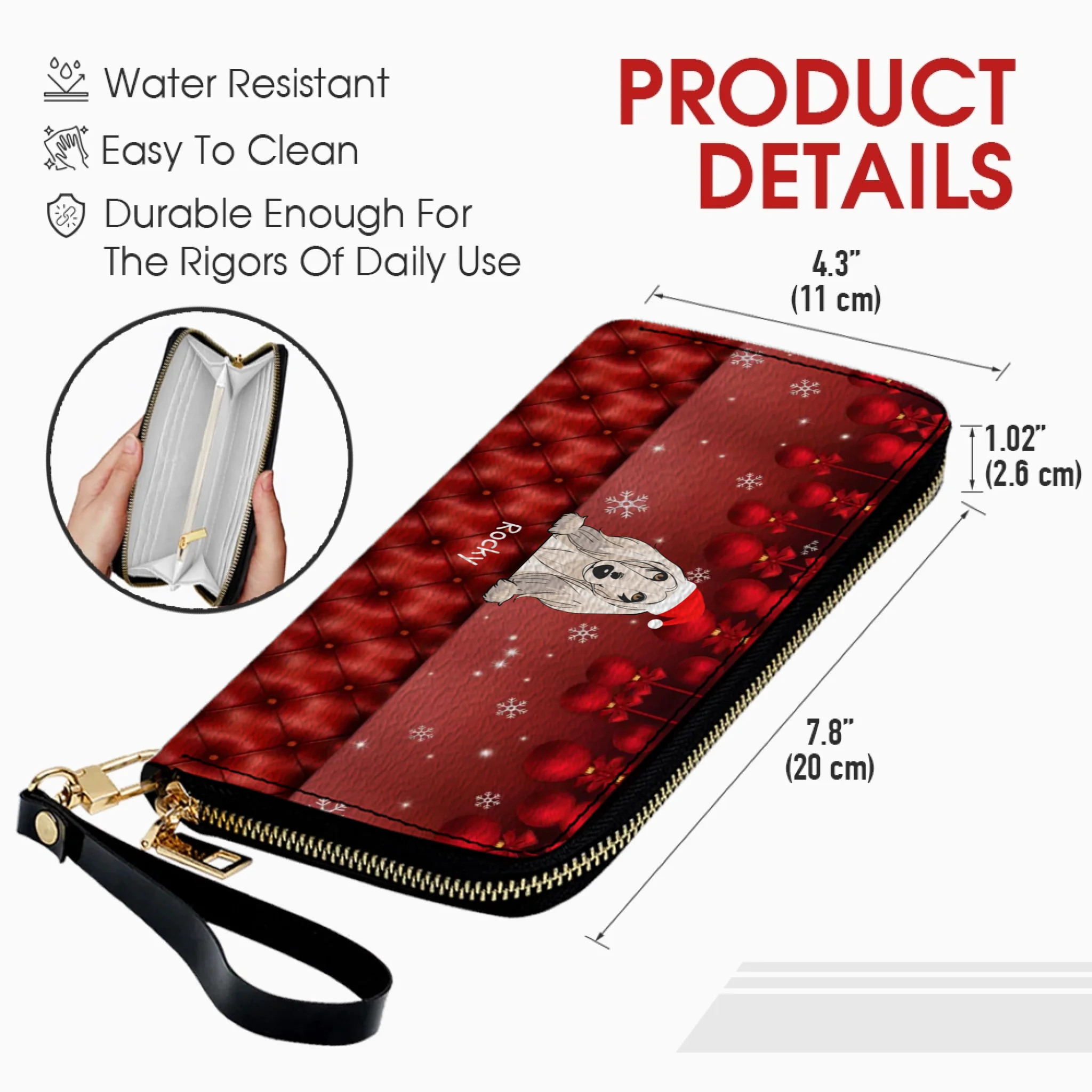 Ultimate Christmas Leather Wallet Gift – Personalized Wallet For Pet Lovers | 89Prints