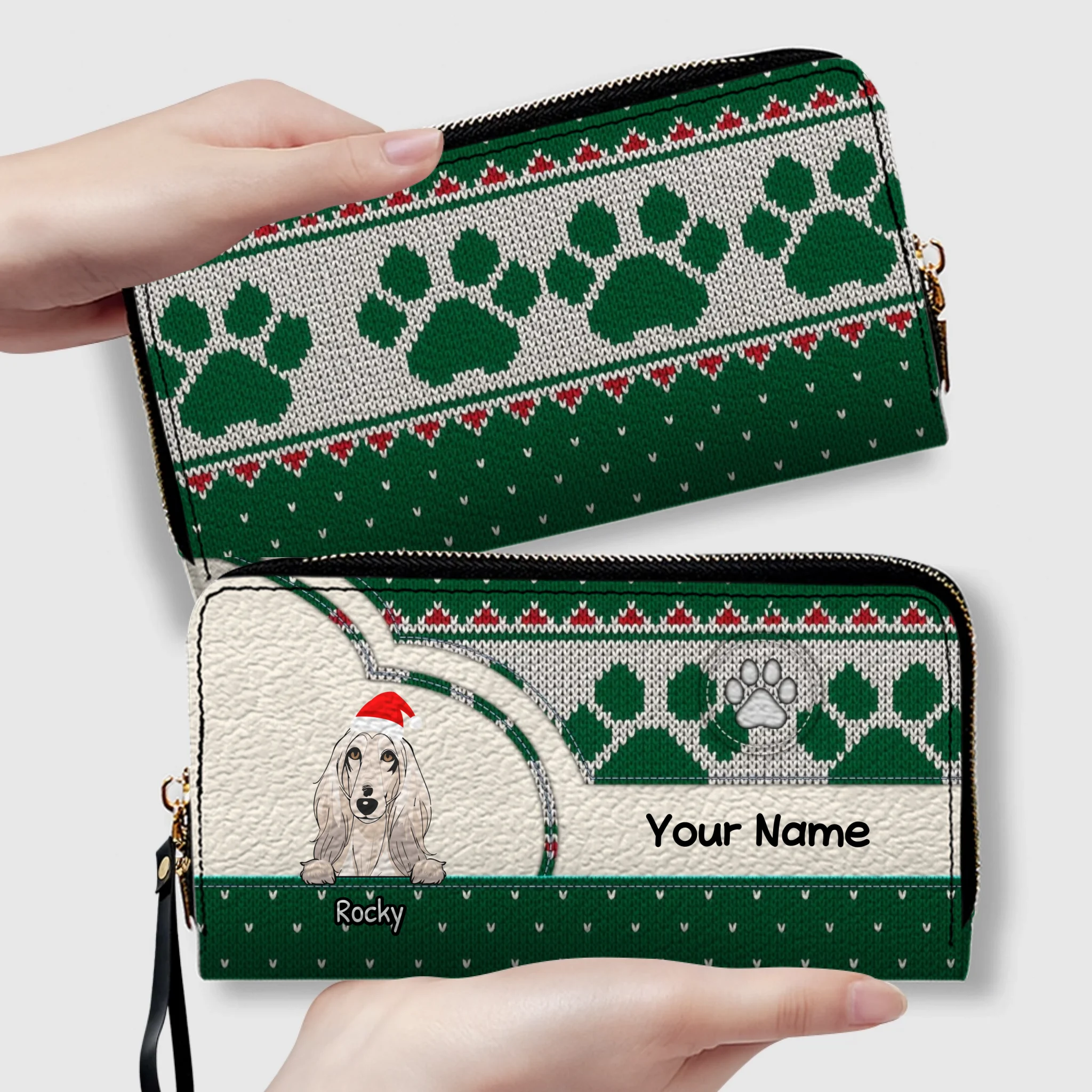 Holiday Surprise Leather Wallet – Custom Christmas Gift | 89Prints