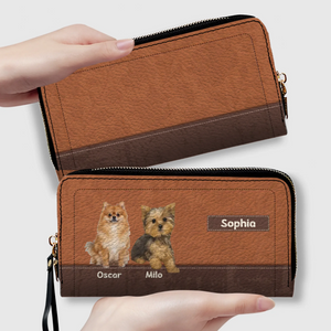 Customized Dog Photo Wallet with Name - Unique Pet Lover Gift - 89Prints