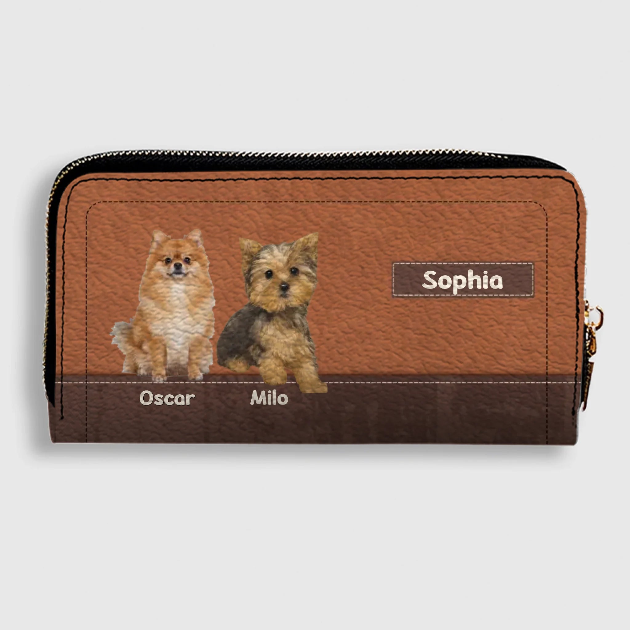Customized Dog Photo Wallet with Name - Unique Pet Lover Gift - 89Prints