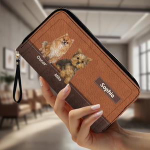 Customized Dog Photo Wallet with Name - Unique Pet Lover Gift - 89Prints