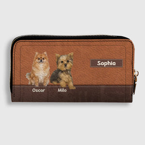 Customized Dog Photo Wallet with Name - Unique Pet Lover Gift - 89Prints