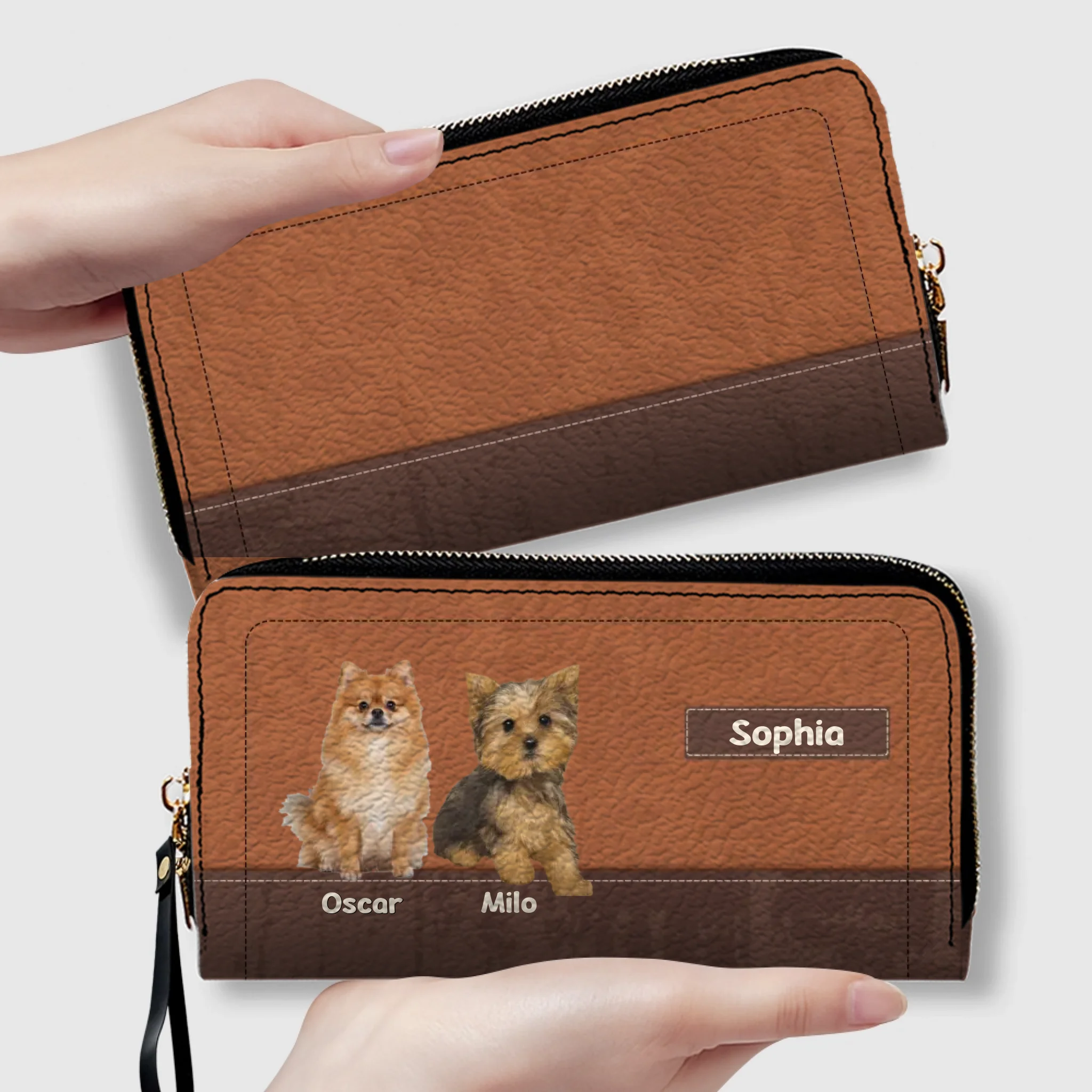 Customized Dog Photo Wallet with Name - Unique Pet Lover Gift - 89Prints