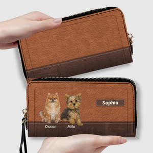 Customized Dog Photo Wallet with Name - Unique Pet Lover Gift - 89Prints