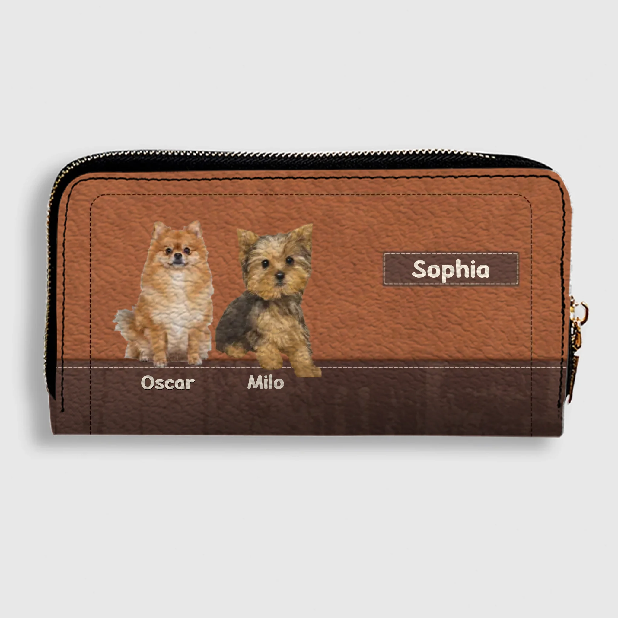 Customized Dog Photo Wallet with Name - Unique Pet Lover Gift - 89Prints