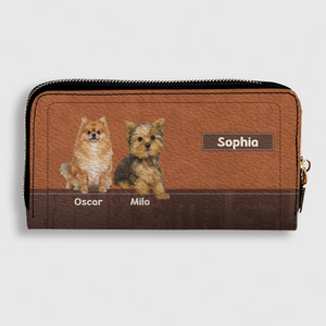 Customized Dog Photo Wallet with Name - Unique Pet Lover Gift - 89Prints