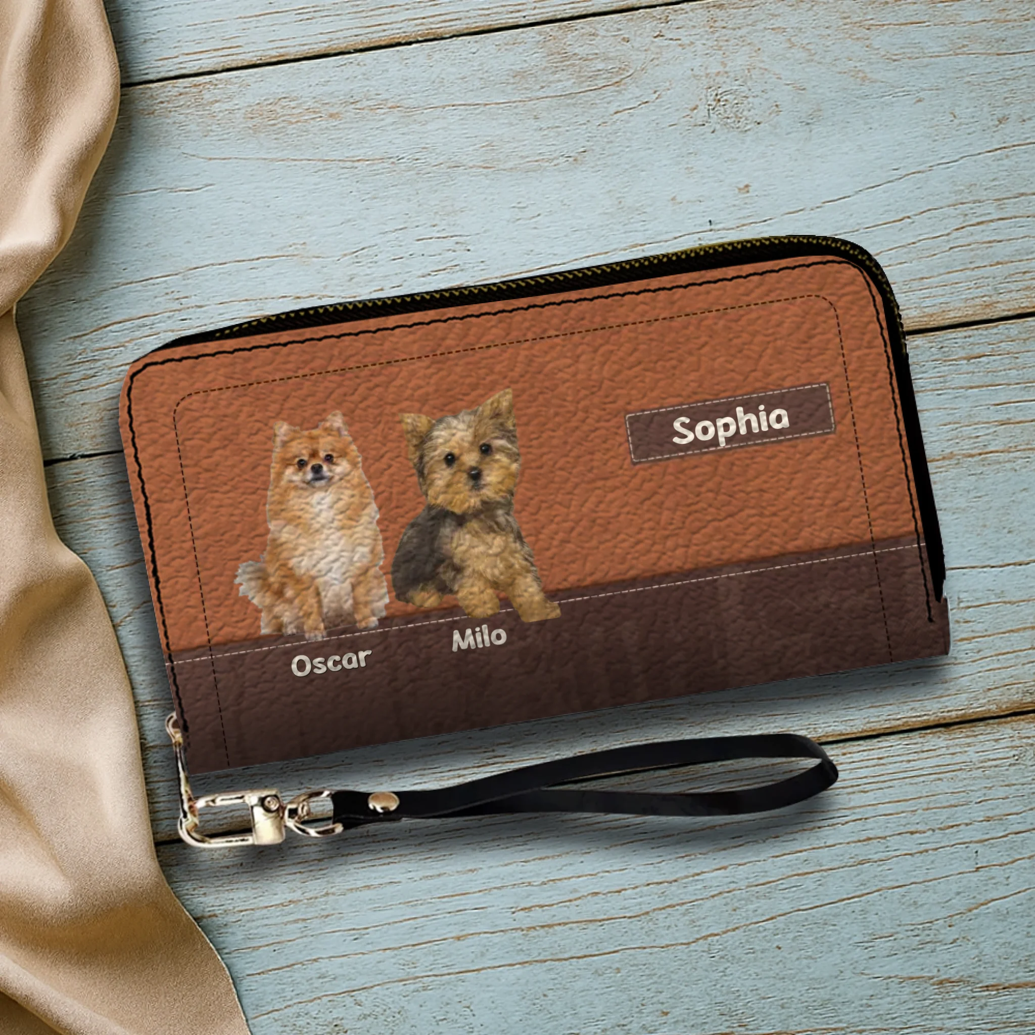 Customized Dog Photo Wallet with Name - Unique Pet Lover Gift - 89Prints
