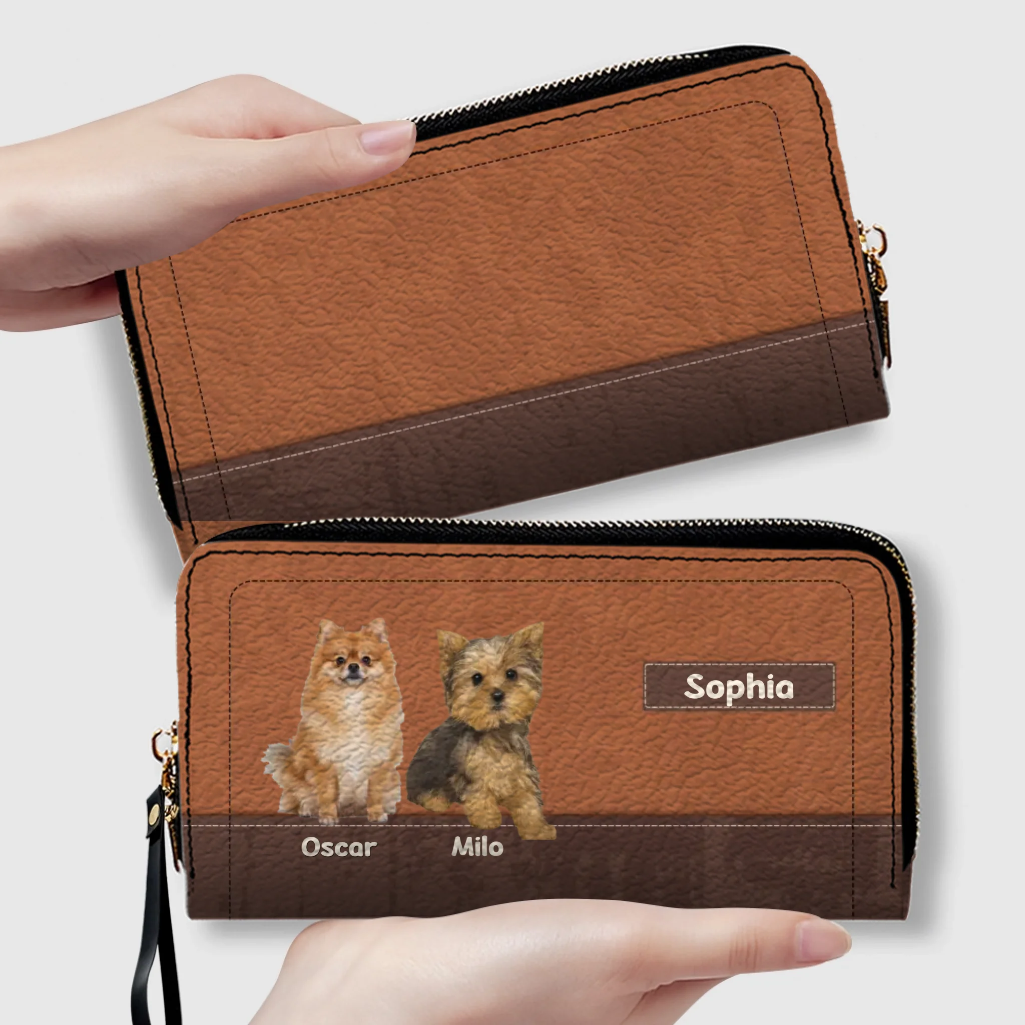 Customized Dog Photo Wallet with Name - Unique Pet Lover Gift - 89Prints