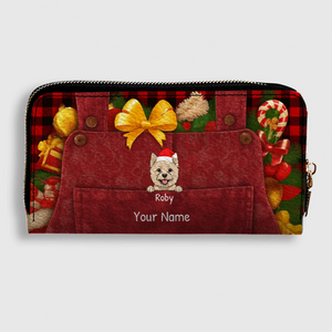 Warm Wishes Leather Wallet – Personalized Christmas Gift | 89Prints