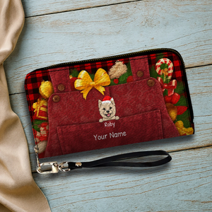 Warm Wishes Leather Wallet – Personalized Christmas Gift | 89Prints
